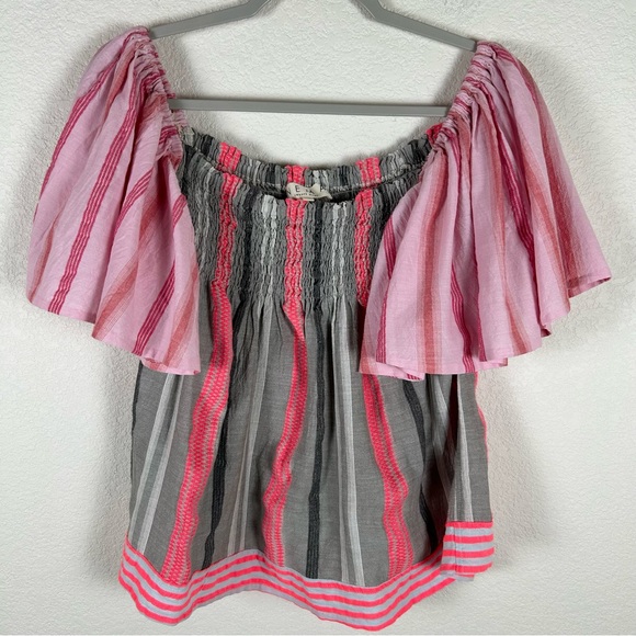 Nema Women’s Sz S smocked elastic bodice, romantic, Bohemian Clowncore Fairy - Picture 2 of 6